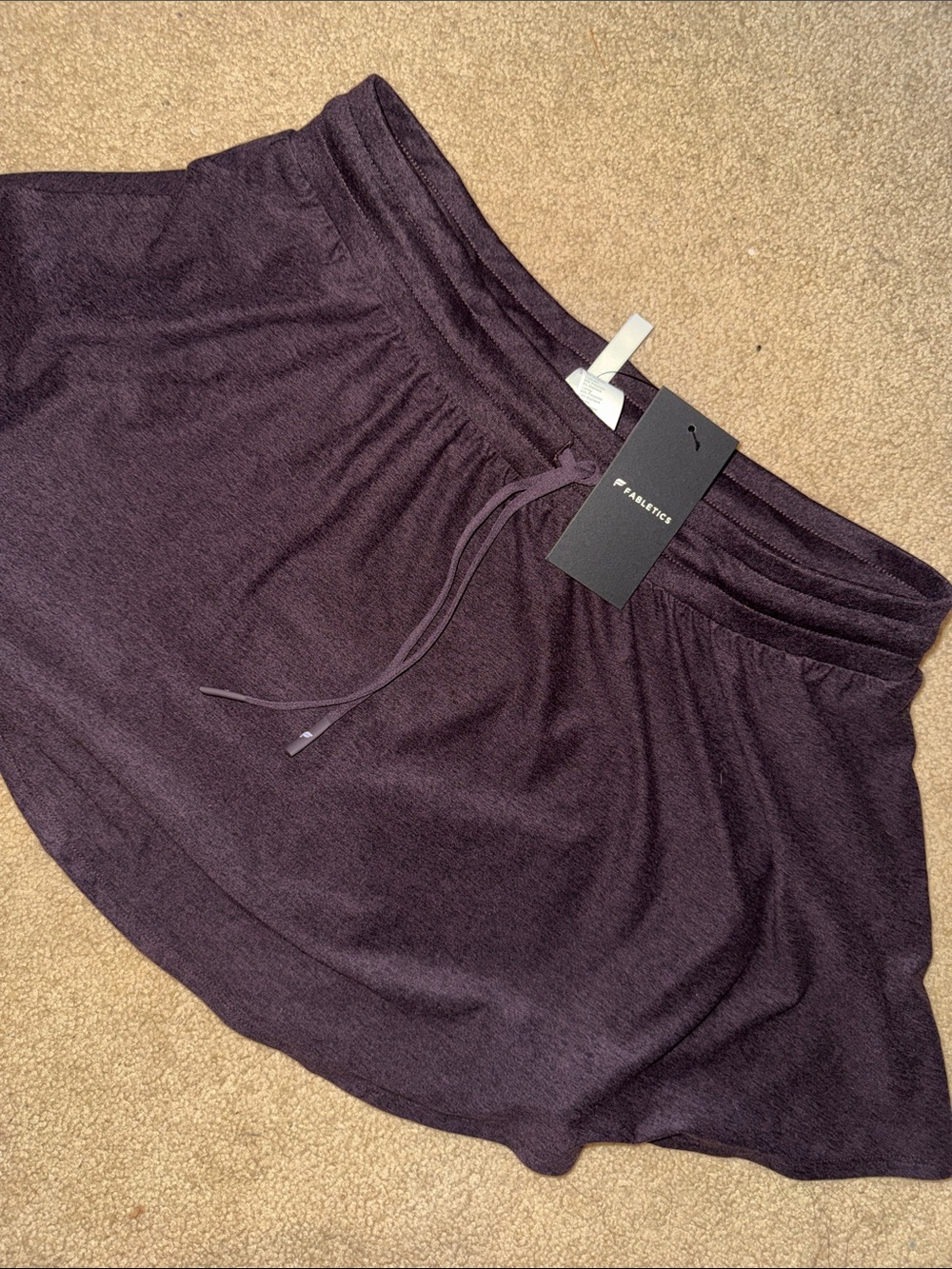 Fabletics - XL - cloud Jersey dark purple skort